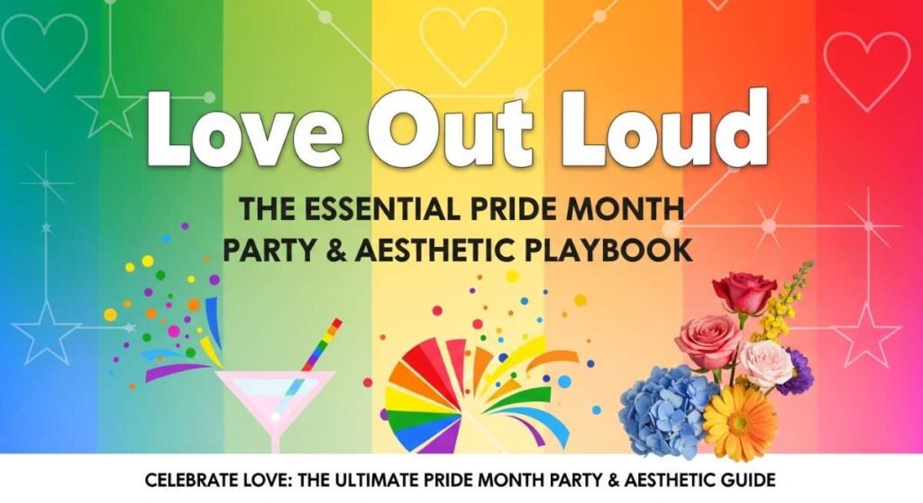 Love Out Loud: The Essential Pride Month Party & Aesthetic Playbook